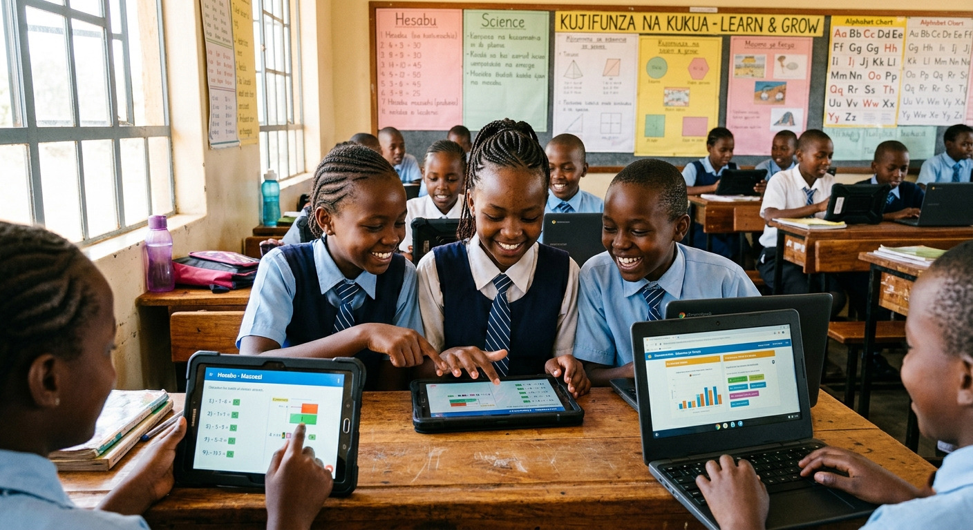 Students learning